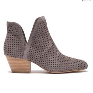 SPLENDID Havard Suede Bootie
Ankle Boots, Perforated Leather, Stacked Heel, 9